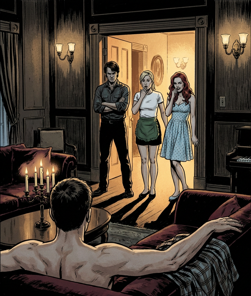3R — ★ LOCKED · RIGHT of spread · caught — Bill, Sookie & Jessica in the doorway