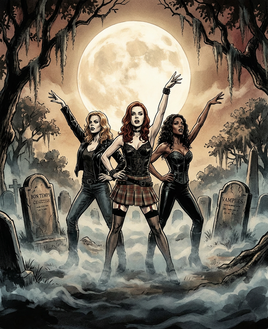 Cemetery moon trio / Rule the night — left panel