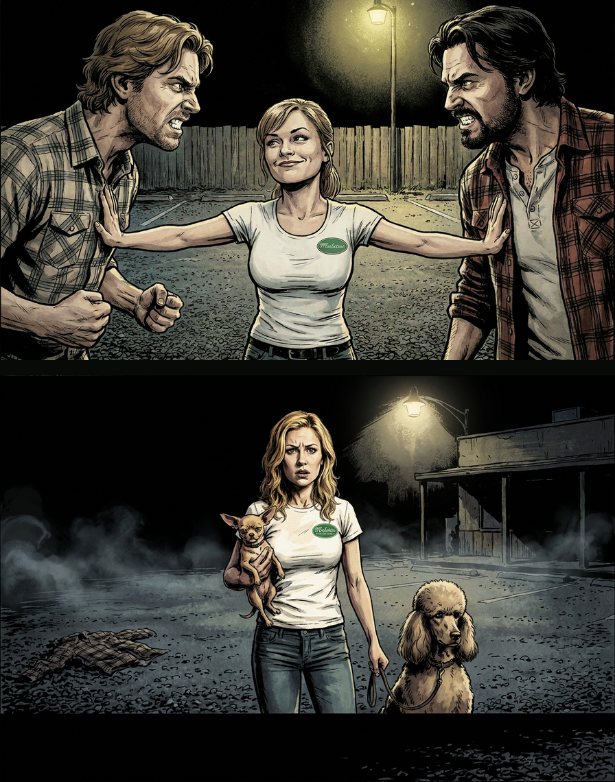 Wolf & dog / Lafayette gag — left panel